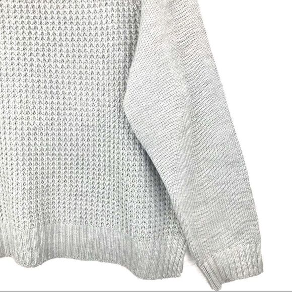 89th & Madison Gray Knit Jeweled Crew Neck Sweater - Picture 8 of 11